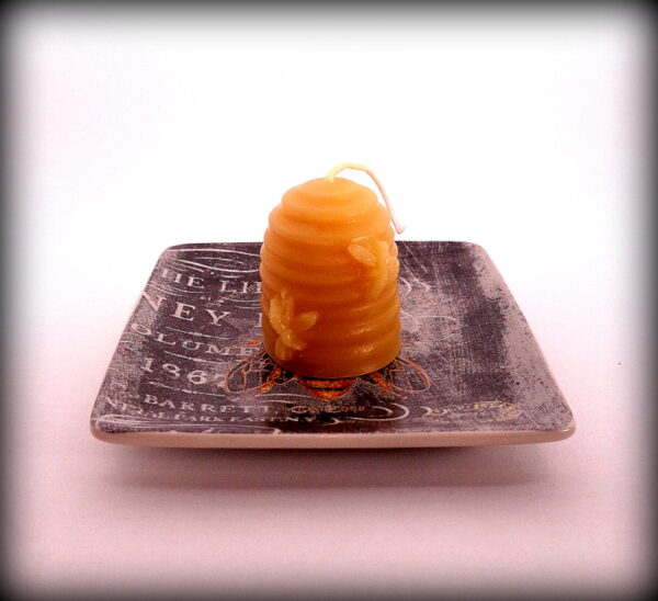 Buddha And The Bees 100% Pure Beeswax Small Skep Beehive Candle