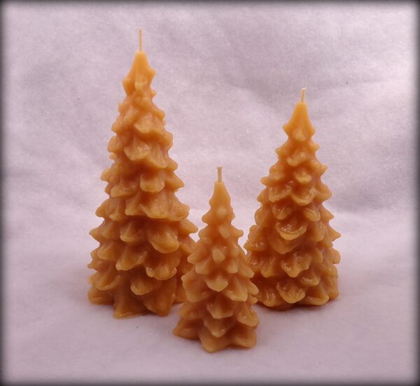 Buddha And The Bees Spruce Tree Candles - Set of 3 sizes