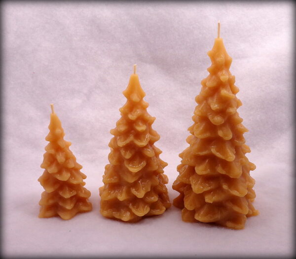 Buddha And The Bees Spruce Tree Candles - Set of 3 sizes