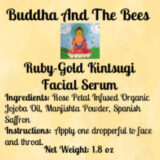 Buddha And The Bees Ruby Gold Kintsuji Facial Serum Label