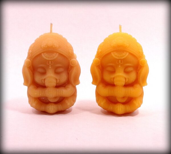 Buddha And The Bees 100% Pure Beeswax Baby Ganesh Candle