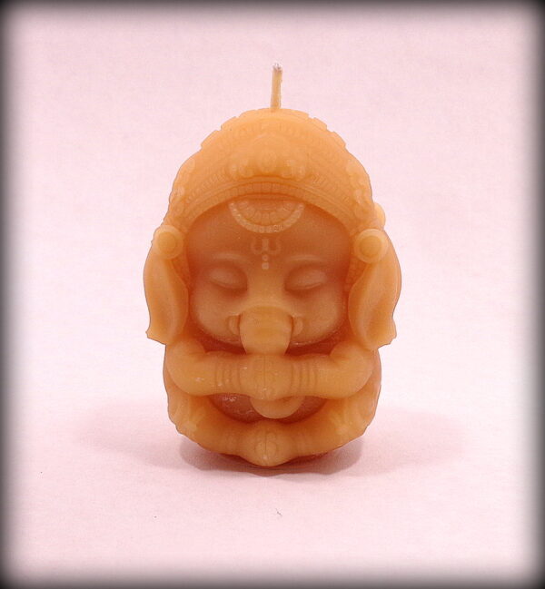 Buddha And The Bees 100% Pure Beeswax Baby Ganesh Candle