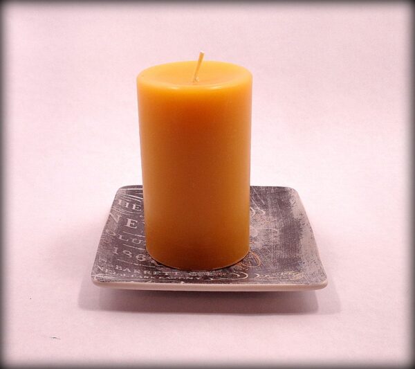 Buddha And The Bees 100% Pure Beeswax Small Pillar Candle