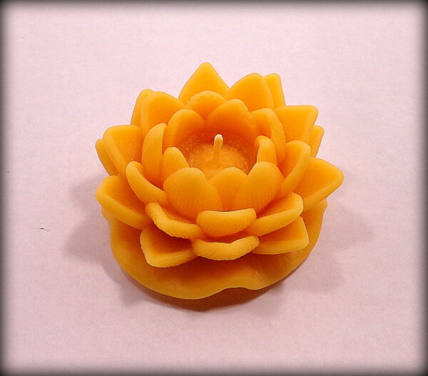 Buddha And The Bees 100% Pure Beeswax Lotus Candle