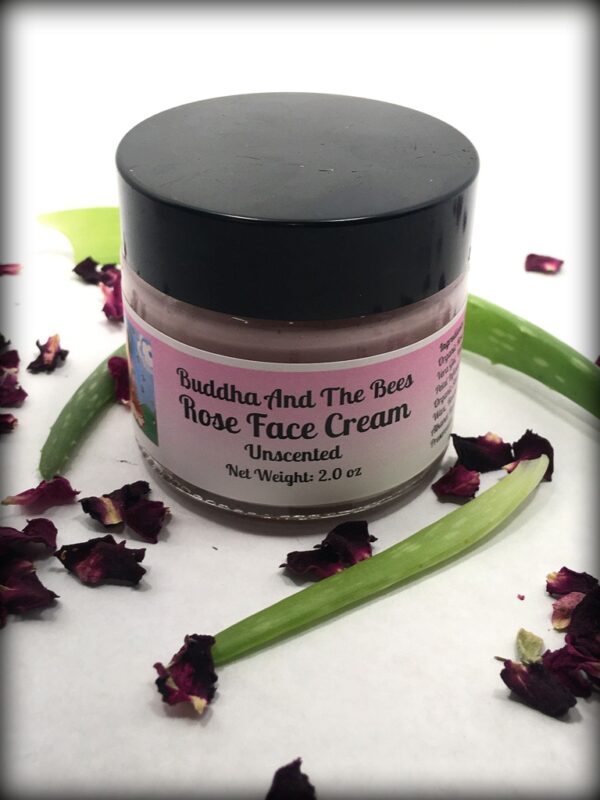 Buddha And The Bees Unscented Rose Face Cream - 2oz